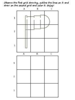 30 Flags Easy Grid Drawing Activities, Flags Art Sub Plan, Grid Art
