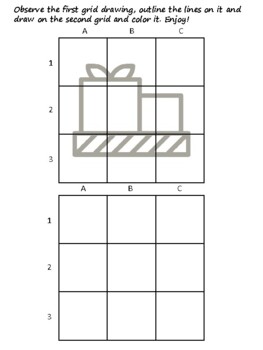 30 Happiness Easy Grid Drawing Activities, Happiness Art Sub Plan, Grid Art
