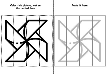 30 Origami Cutting Skills, Coloring Pages, Motor Skills