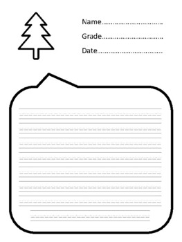 32 Christmas Tree K-5 Picture Writing Prompts