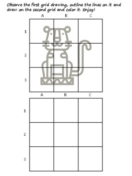 35 Circus And Amusement Park Easy Grid Drawing Activities, Circus And Amuseme