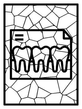36 Dental Health Mosaic Coloring Pages