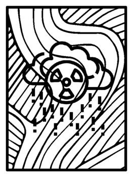 36 Ecology And Pollution Pop Art Inspired Coloring Pages, Early Finisher