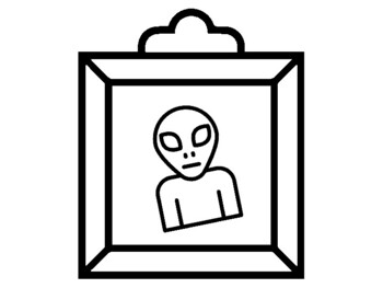 36 Space Galaxy Coloring Pages, Picture Frame Theme, Early Finisher