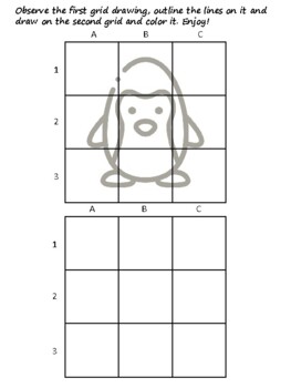 37 Alaska Unit Easy Grid Drawing Activities, Alaska Unit Art