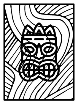 38 Jungle Pop Art Inspired Coloring Pages, Early Finisher