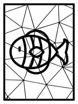39 Ocean Polygon Coloring Pages, Early Finisher Activities
