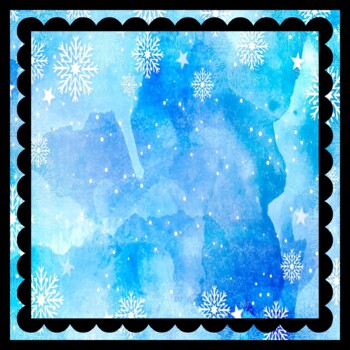 4 by 4 feet, 4 Large Christmas, Winter, Snowflakes Bulletin Boards