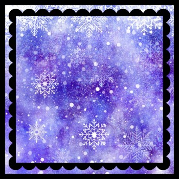 4 by 4 feet, 4 Large Christmas, Winter, Snowflakes Bulletin Boards