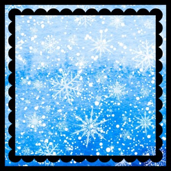4 by 4 feet, 4 Large Christmas, Winter, Snowflakes Bulletin Boards