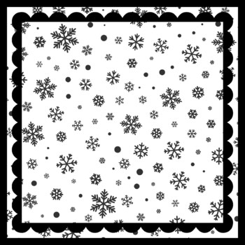 4 by 4 feet, 4 Large Christmas, Winter, Snowflakes Bulletin Boards