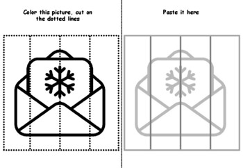 40 Christmas Cutting Skills, Coloring Pages, Motor Skills