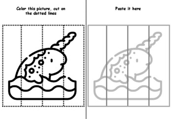 42 Arctic And Antarctic Cutting Skills, Coloring Pages