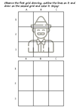 43 Mexico Easy Grid Drawing Activities, Mexico Art Sub Plan, Grid Art