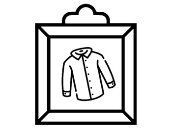 44 Clothes Coloring Pages, Picture Frame Theme, Early Finisher