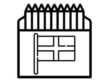 44 England, Coloring Pages, Crayon Box Theme, Early Finisher