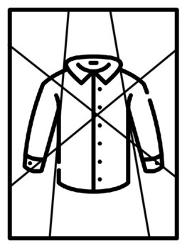 44 Kindergarten Clothes Coloring Pages, Pop Art Early Finisher