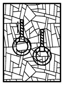 45 Fitness Geometric Coloring Pages, Early Finisher Activities