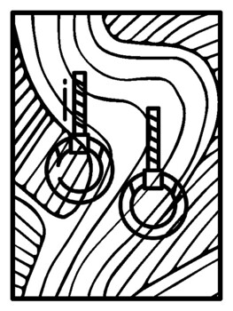 45 Fitness Pop Art Inspired Coloring Pages, Early Finisher