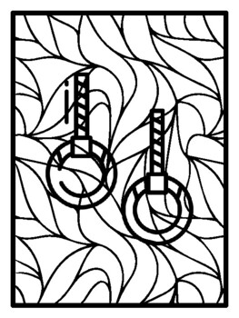 45 Fitness Pop Art Inspired Coloring Pages, Early Finisher