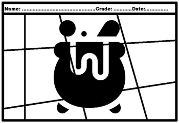 45, Halloween Themed Silhouette Pop Coloring Pages