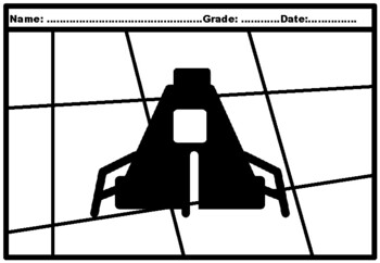 45, Space, Universe Silhouette Pop Coloring Pages