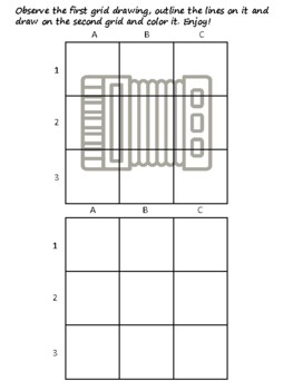 46 Argentina Easy Grid Drawing Activities, Argentina Art Sub Plan, Grid Art