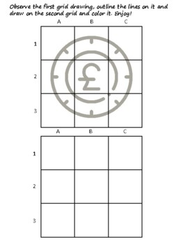 46 England Easy Grid Drawing Activities, England Art Sub Plan, Grid Art