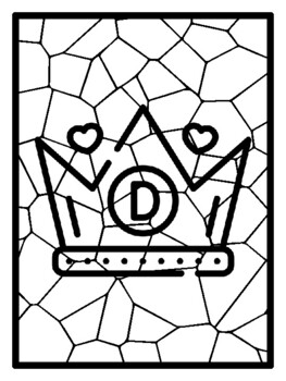 46 Fathers Day Mosaic Coloring Pages