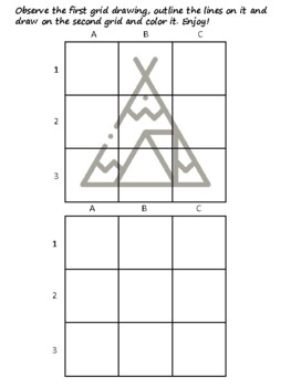 47 Canada Easy Grid Drawing Activities, Canada Art Sub Plan, Grid Art