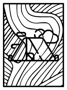 47 Forest Pop Art Inspired Coloring Pages, Early Finisher
