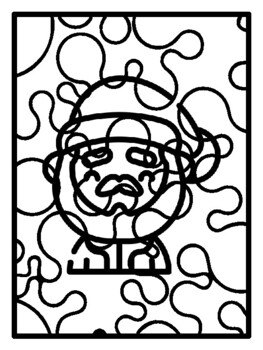 48 Christmas Holiday End of Year Activities, Pop Art Coloring Pages