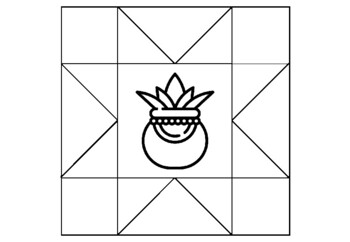 48 India Diwali, Classroom Quilt, Coloring Pages