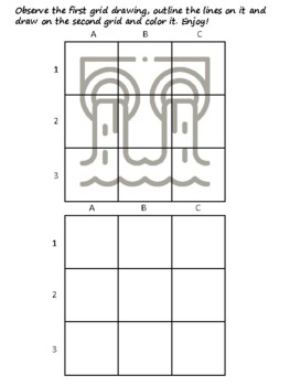 50 Climate Change Easy Grid Drawing Activities, Climate Change Art