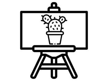 50 Flowers Coloring Pages, Easel Theme, Early Finisher