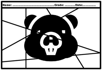 50, Grade 4 Animals Silhouette Pop Coloring Pages