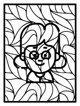 50 Grandparents Pop Art Inspired Coloring Pages, Early Finisher