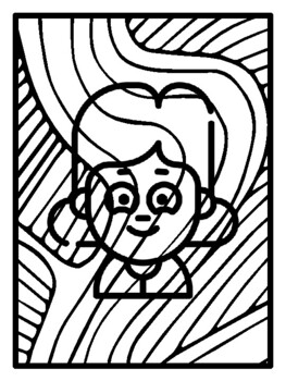 50 Grandparents Pop Art Inspired Coloring Pages, Early Finisher