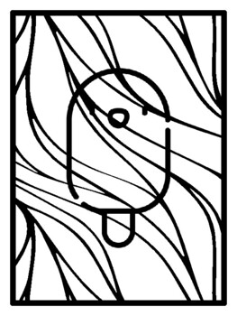 50 Ice Creams Popsicles Early Finisher Packet, Pop Art Coloring Pages