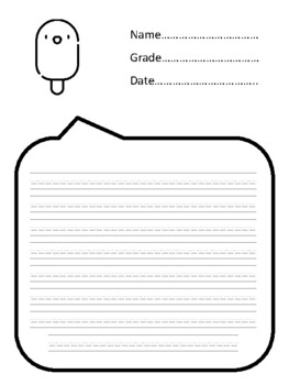 50 Ice Creams Popsicles K-5 Picture Writing Prompts