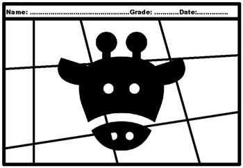 50, Kindergarten Animals Silhouette Pop Coloring Pages