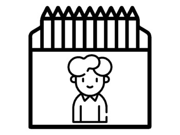 50 My Family, Coloring Pages, Crayon Box Theme, Early Finisher