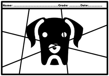 50, Pets, Dogs Silhouette Pop Coloring Pages