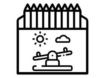 50 Playground, Coloring Pages, Crayon Box Theme, Early Finisher