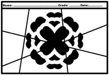 50, Spring, Flowers Silhouette Pop Coloring Pages