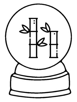 50 Trees Coloring Pages, Snow Globe Craft