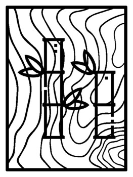 50 Trees Early Finisher Activities, Pop Art Coloring Pages