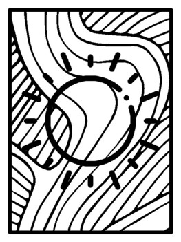 50 Weather Pop Art Inspired Coloring Pages, Early Finisher