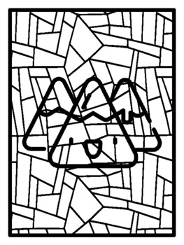 50 Winter Geometric Coloring Pages, Early Finisher Activities