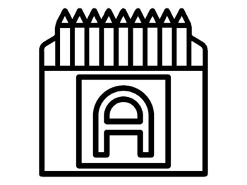 52 Alphabet Letters, Coloring Pages, Crayon Box Theme, Early Finisher